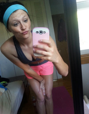 18 year old black girl Nia Nacci doffs school clothes to poses naked